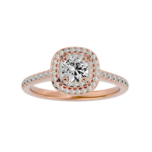 Liana Double Halo Diamond Engagement Ring