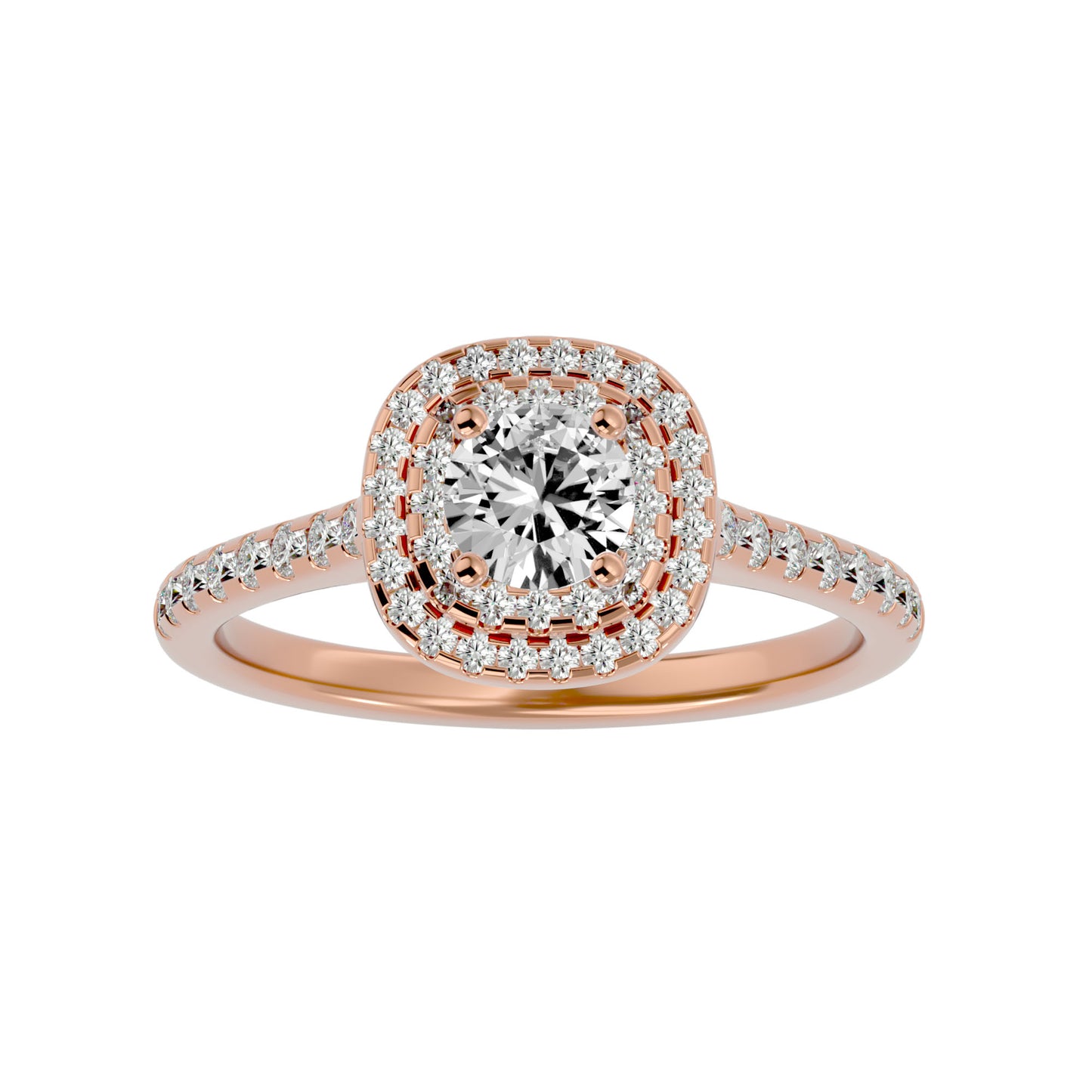 Liana Double Halo Diamond Engagement Ring