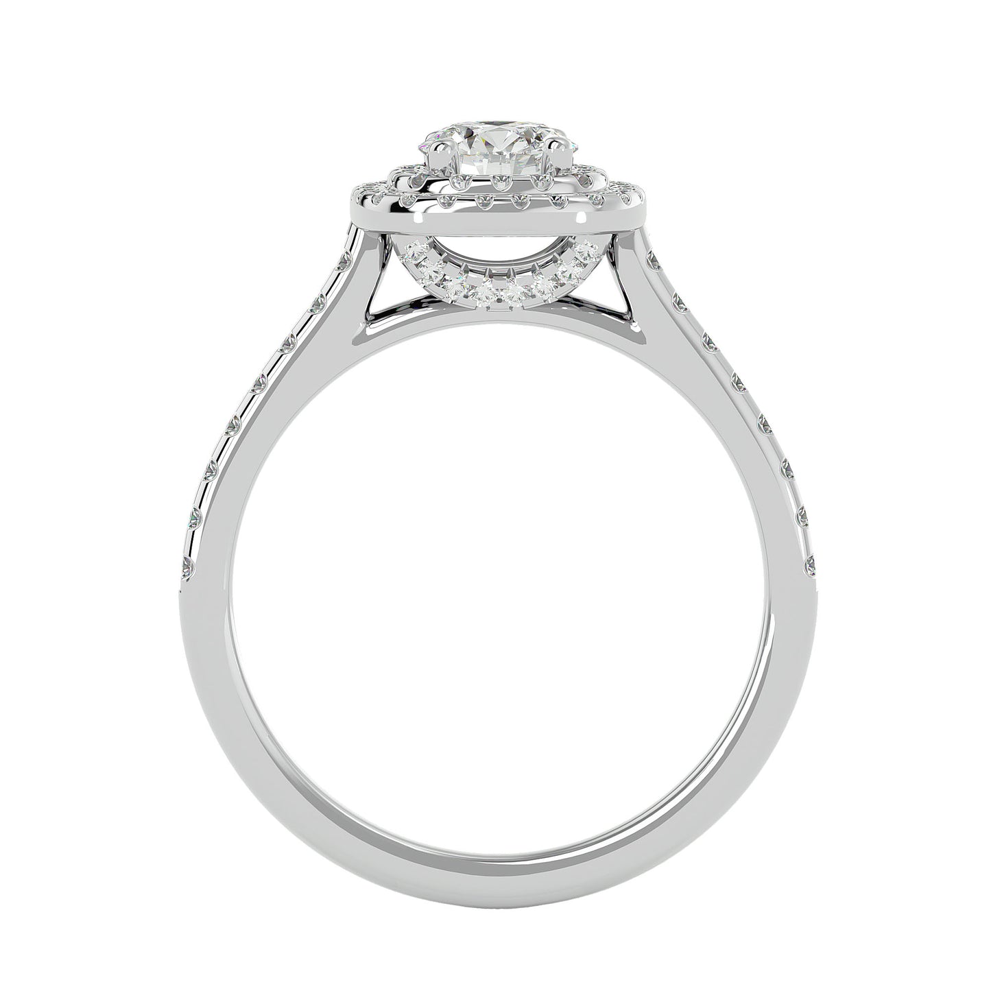 Liana Double Halo Diamond Engagement Ring