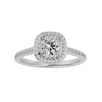 Liana Double Halo Diamond Engagement Ring