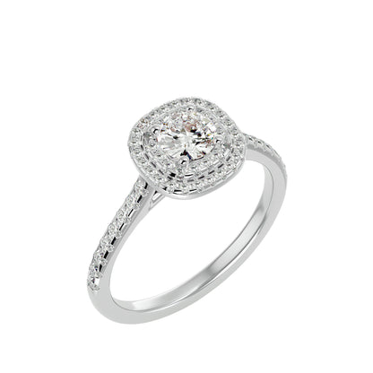Liana Double Halo Diamond Engagement Ring