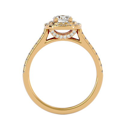 Liana Double Halo Diamond Engagement Ring