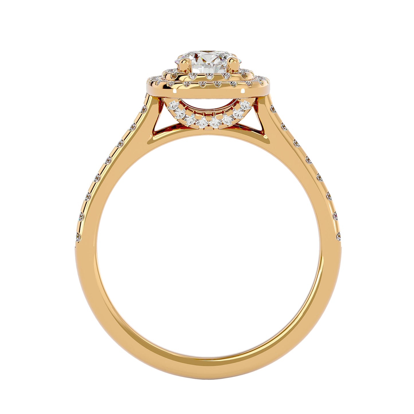 Liana Double Halo Diamond Engagement Ring