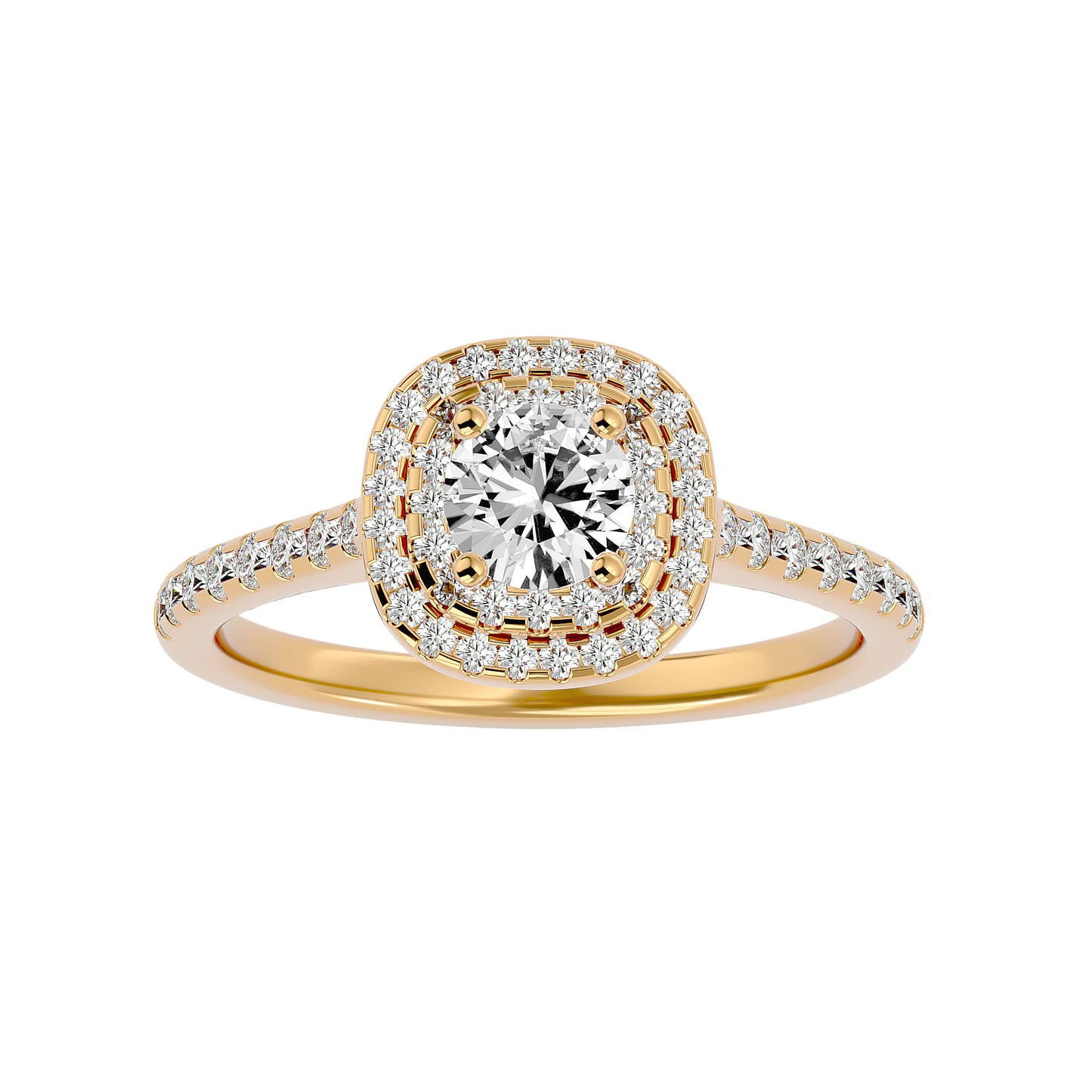 Liana Double Halo Diamond Engagement Ring