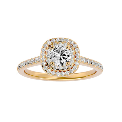 Liana Double Halo Diamond Engagement Ring