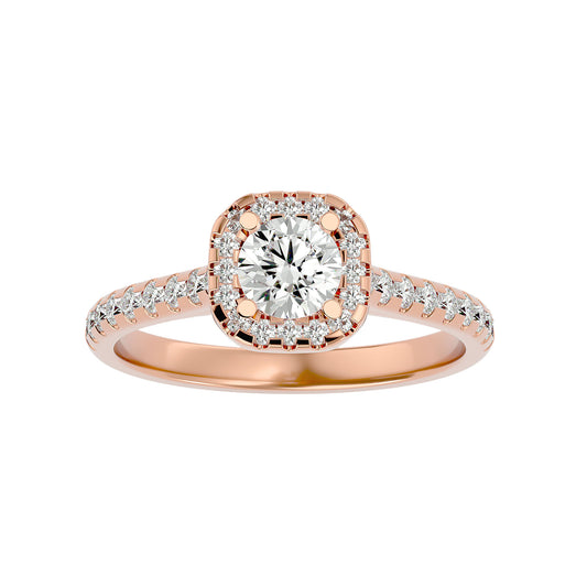 Paloma Halo Diamond Engagement Ring