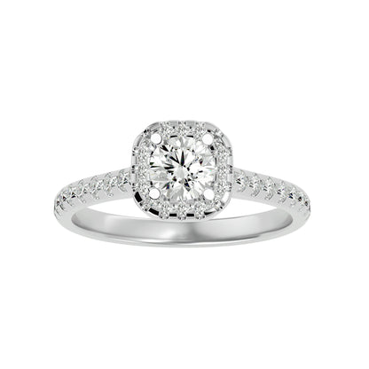 Paloma Halo Diamond Engagement Ring