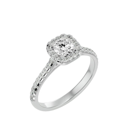 Paloma Halo Diamond Engagement Ring