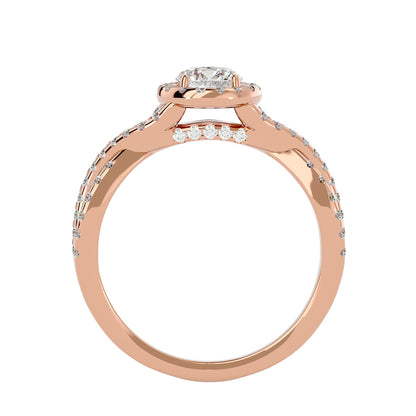 Renata interwine diamond engagement ring