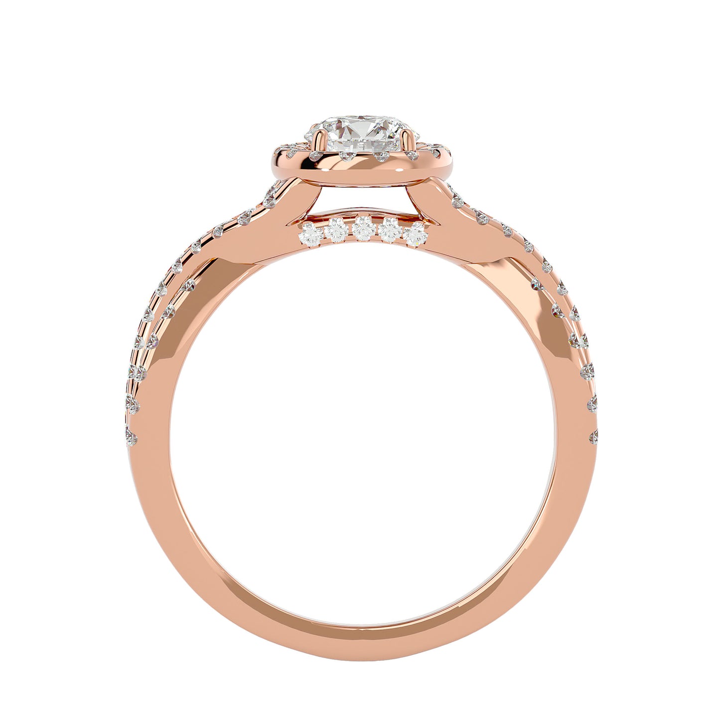 Renata interwine diamond engagement ring