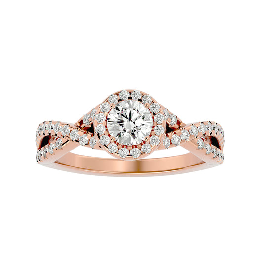 Renata interwine diamond engagement ring