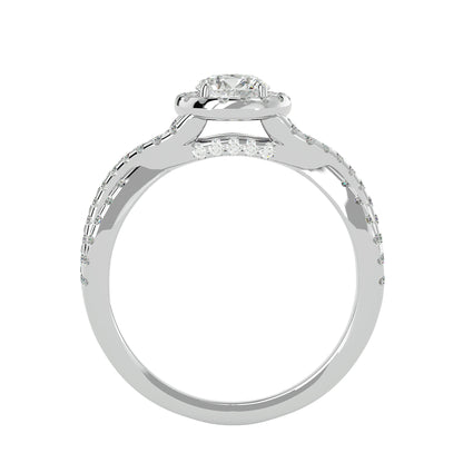 Renata interwine diamond engagement ring