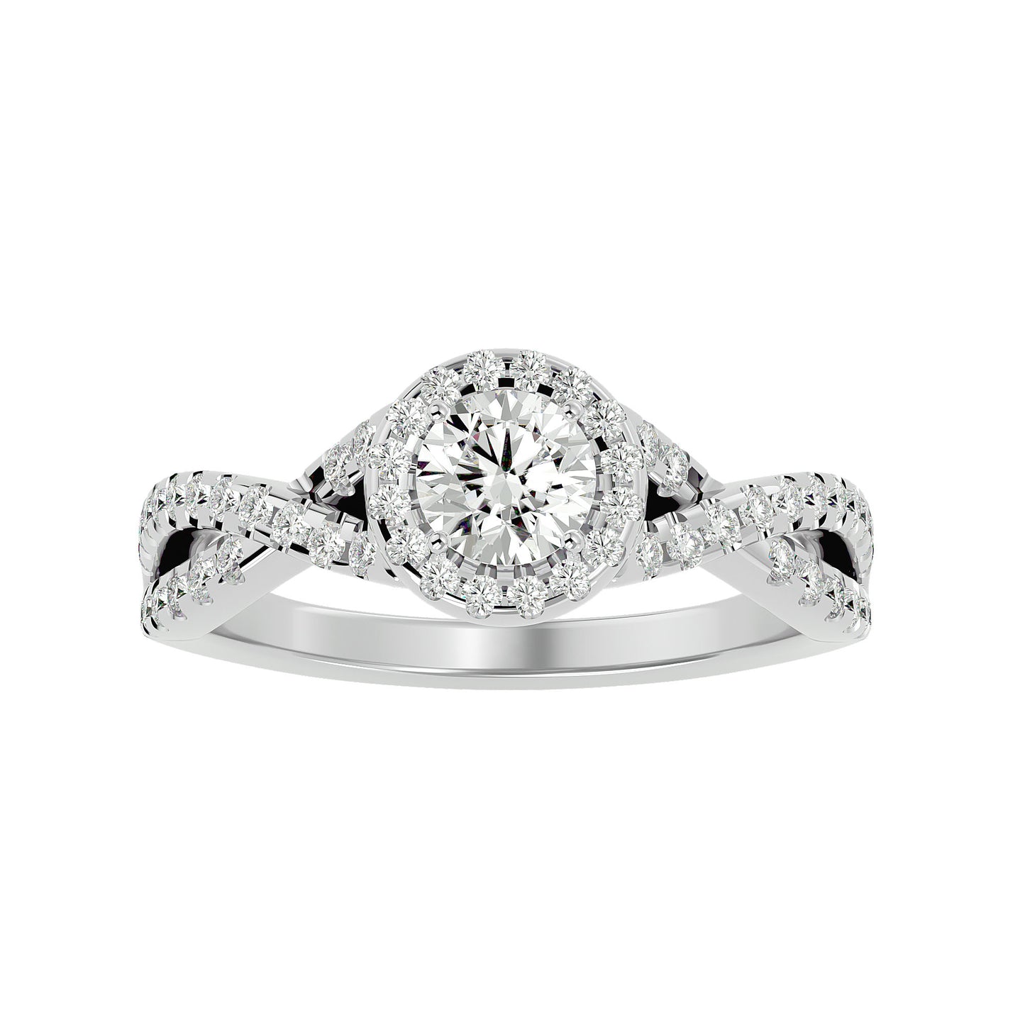 Renata interwine diamond engagement ring