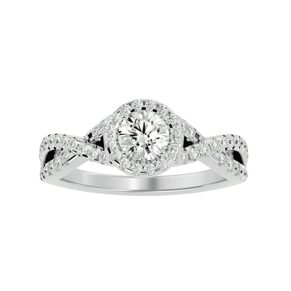 Renata interwine diamond engagement ring