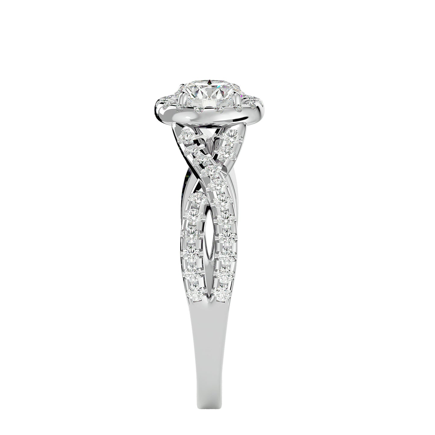 Renata interwine diamond engagement ring