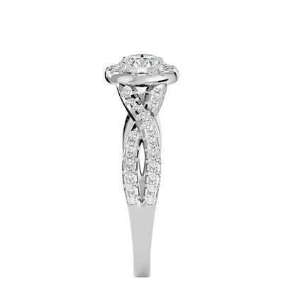 Renata interwine diamond engagement ring