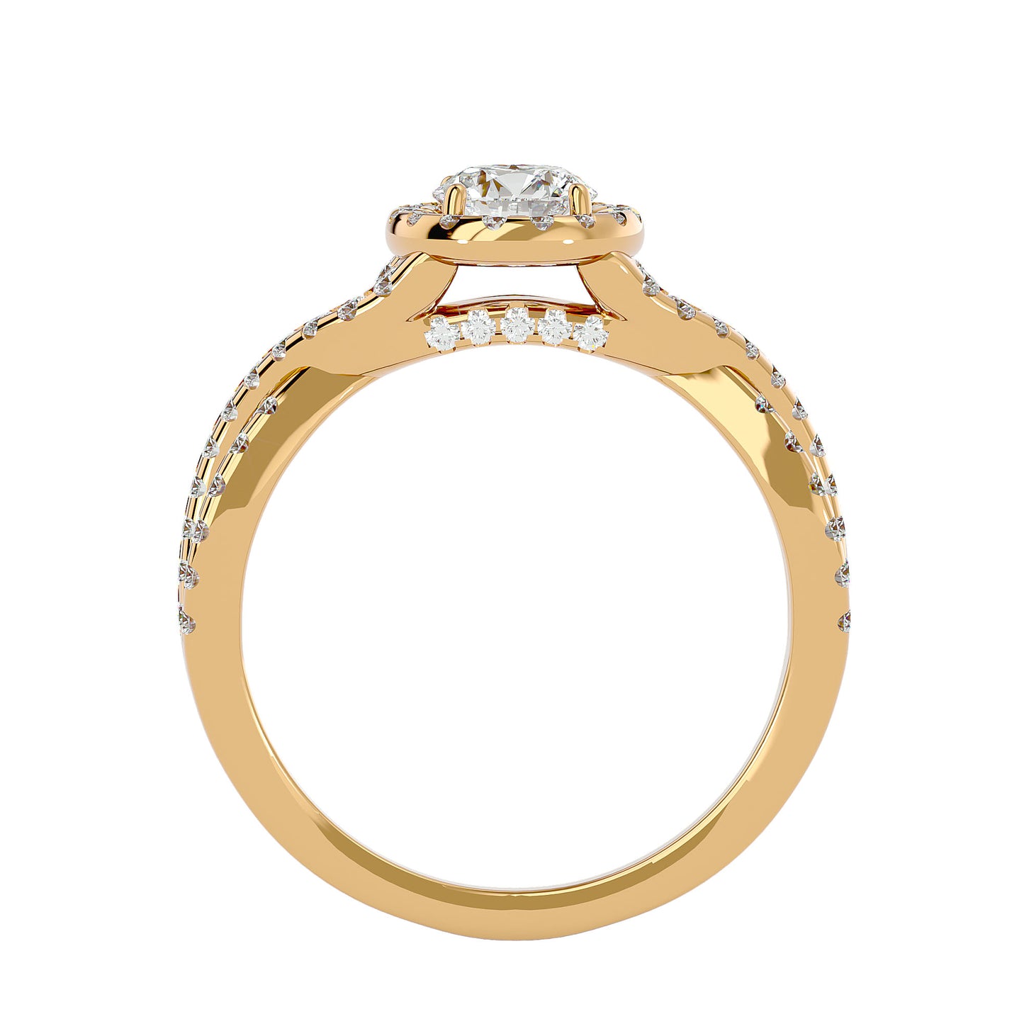 Renata interwine diamond engagement ring