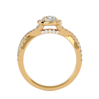 Renata interwine diamond engagement ring