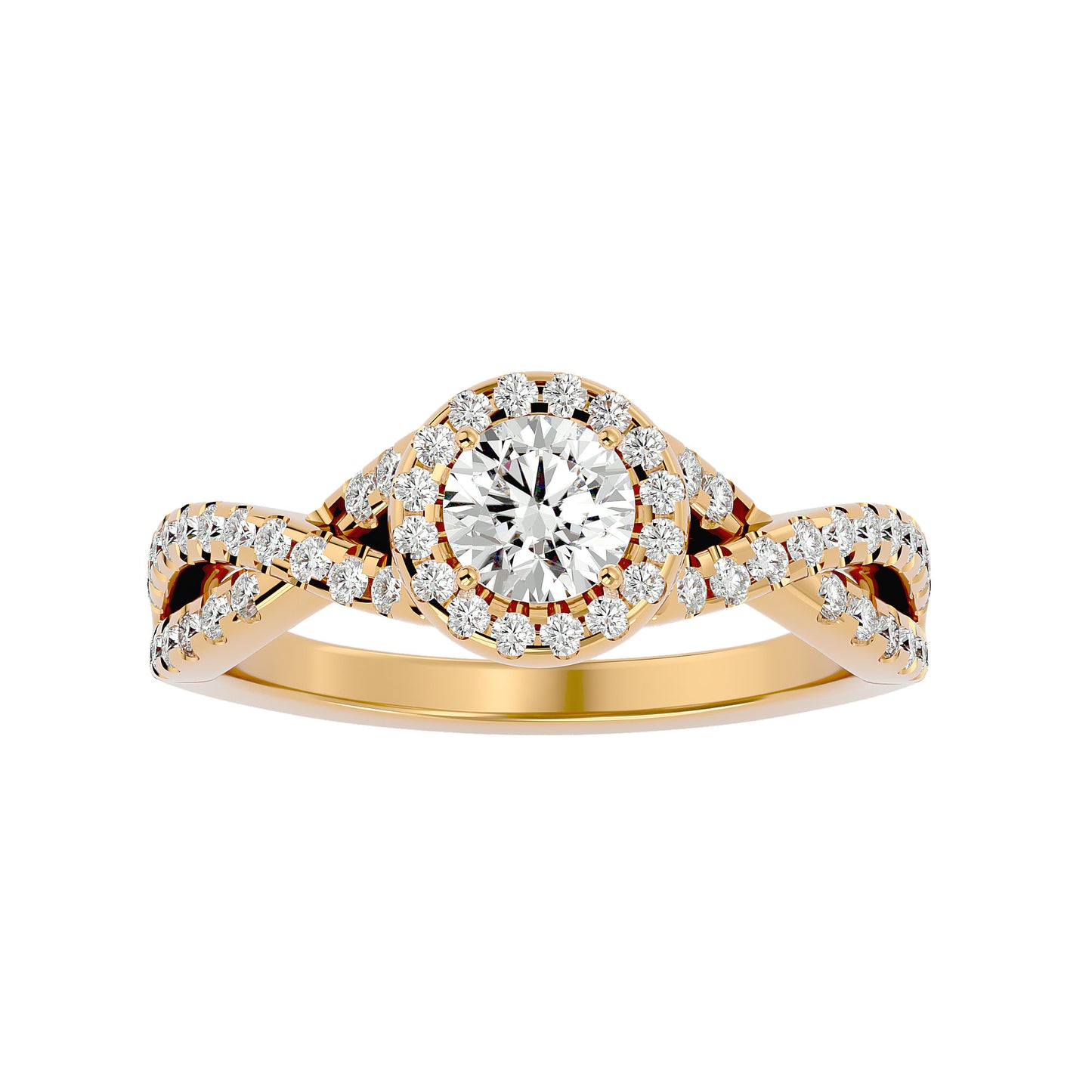 Renata interwine diamond engagement ring