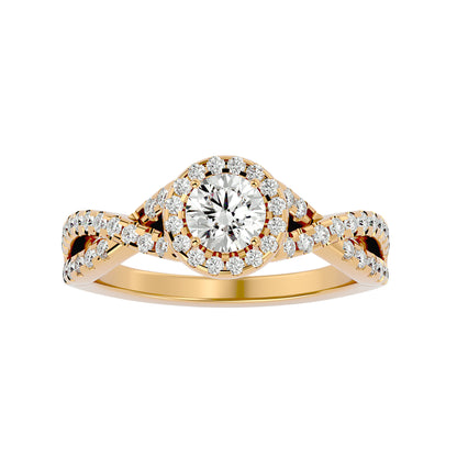 Renata interwine diamond engagement ring