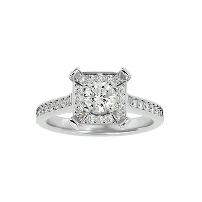 Ayla Halo Diamond Engagement Ring