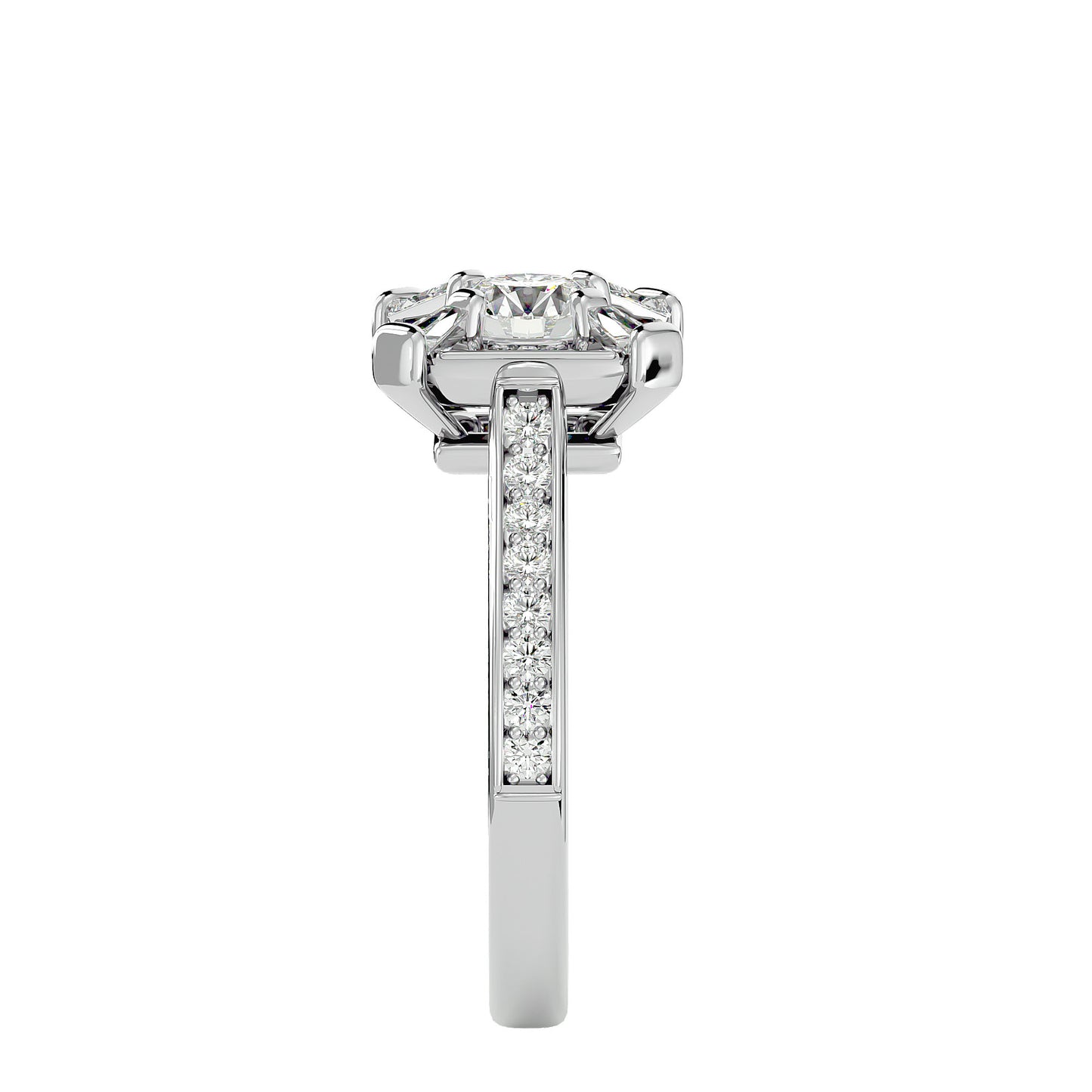 Ayla Halo Diamond Engagement Ring