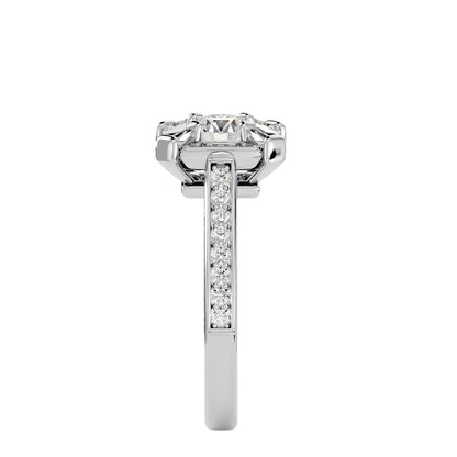 Ayla Halo Diamond Engagement Ring
