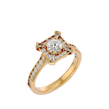 Ayla Halo Diamond Engagement Ring