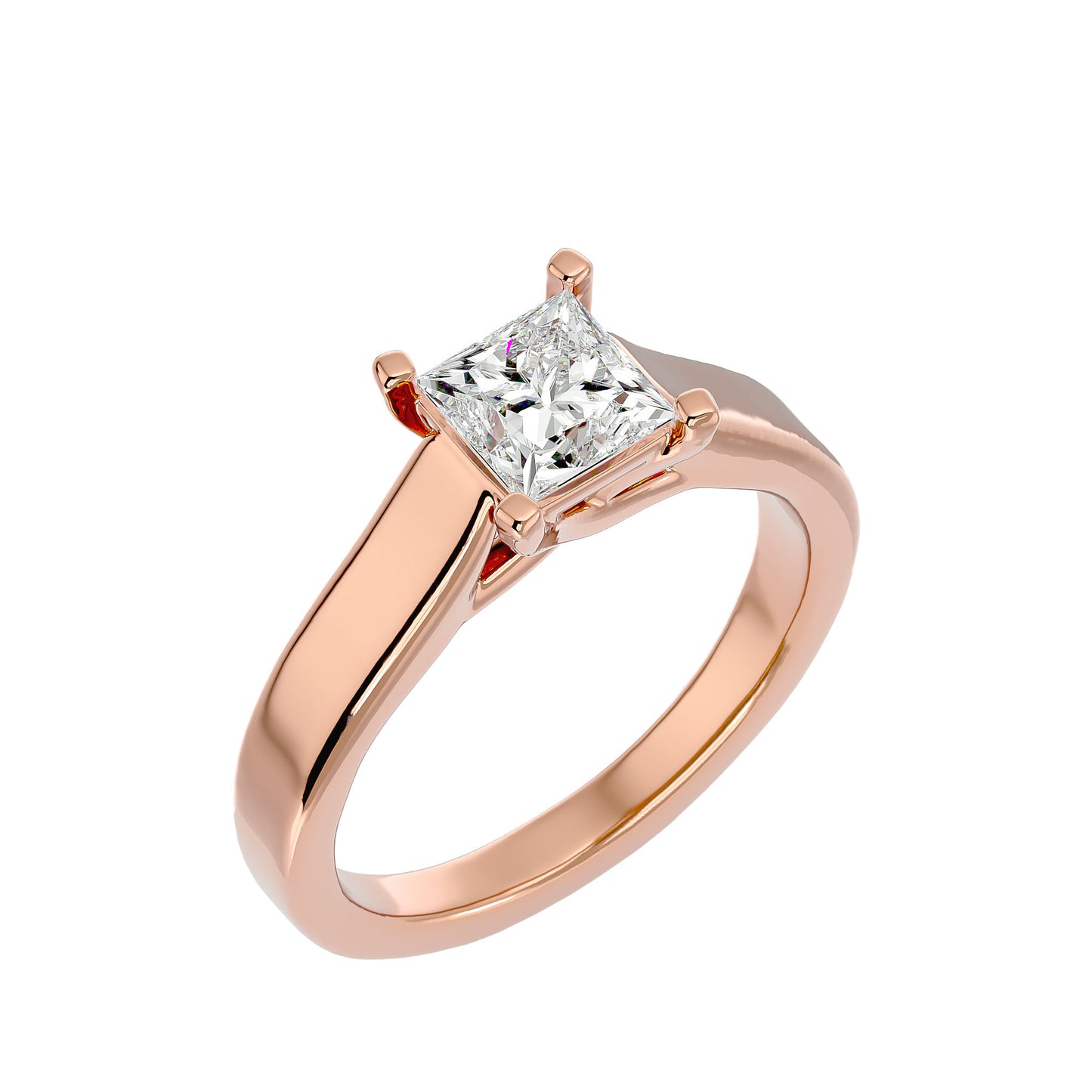 Tegan princess diamond engagement ring