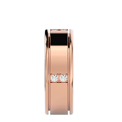Station round men's ring
