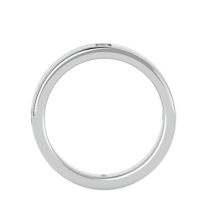 Station round men's ring