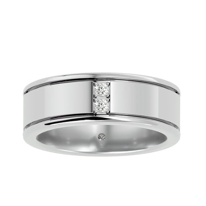 Station round men's ring