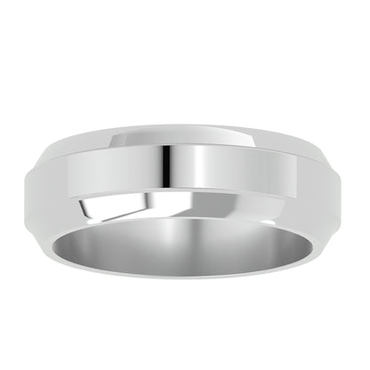 Plain men's ring
