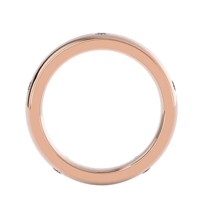 Flush set station men's ring