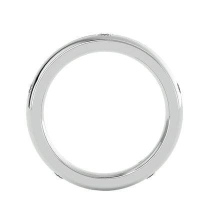 Flush set station men's ring