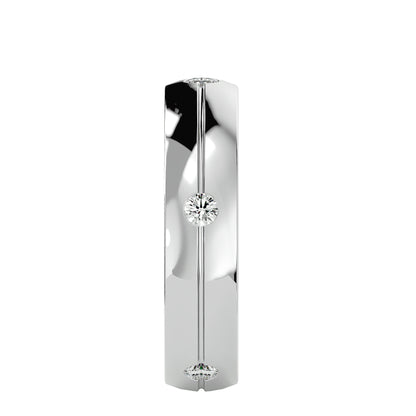 Flush set station men's ring