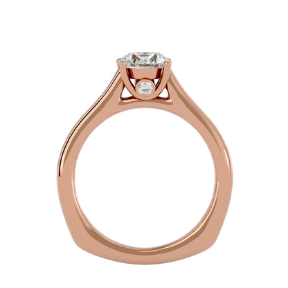 Asteria round diamond engagement ring