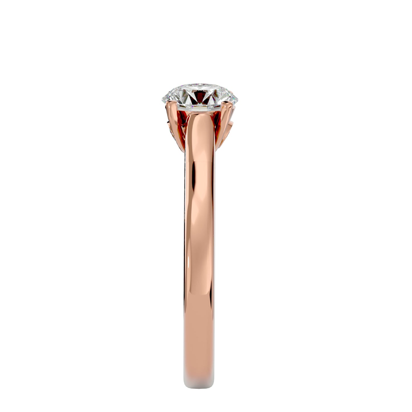 Asteria round diamond engagement ring