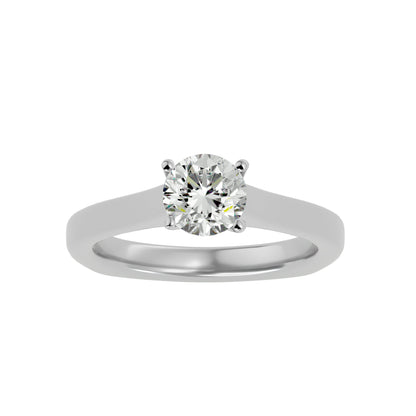 Asteria round diamond engagement ring