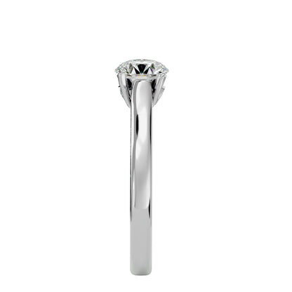 Asteria round diamond engagement ring