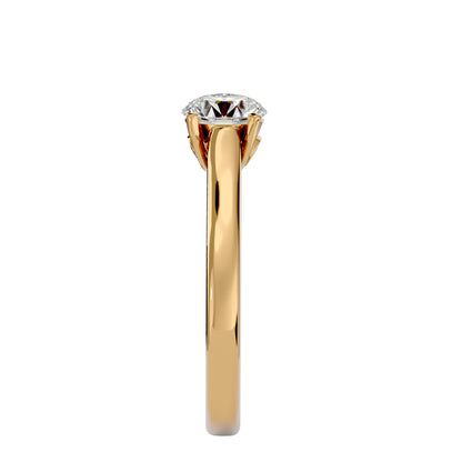 Asteria round diamond engagement ring