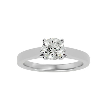 Timeless round diamond engagement ring