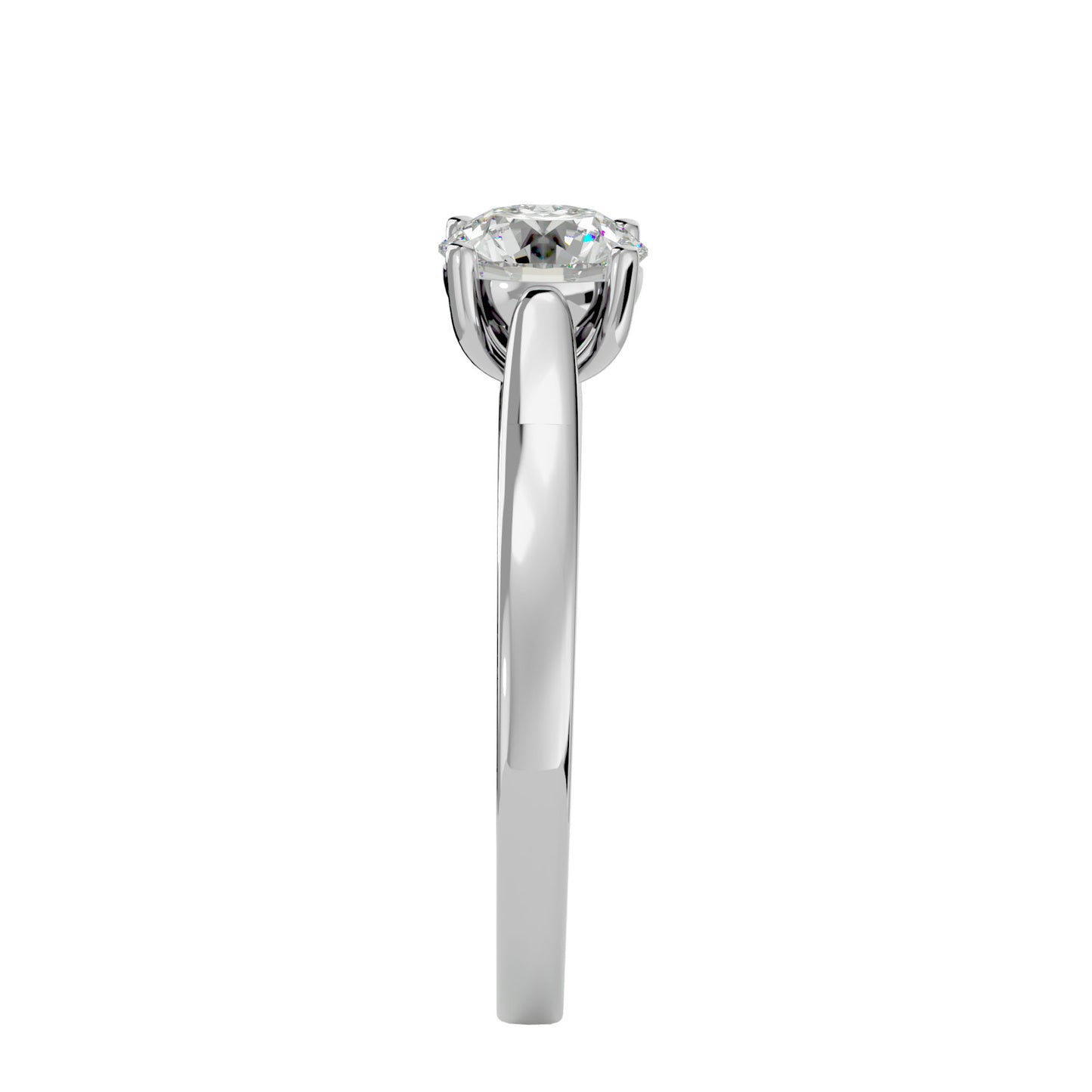 Timeless round diamond engagement ring