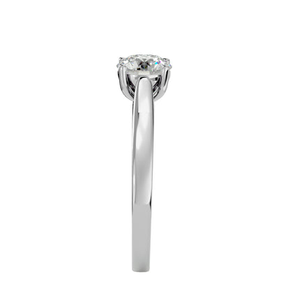 Timeless round diamond engagement ring