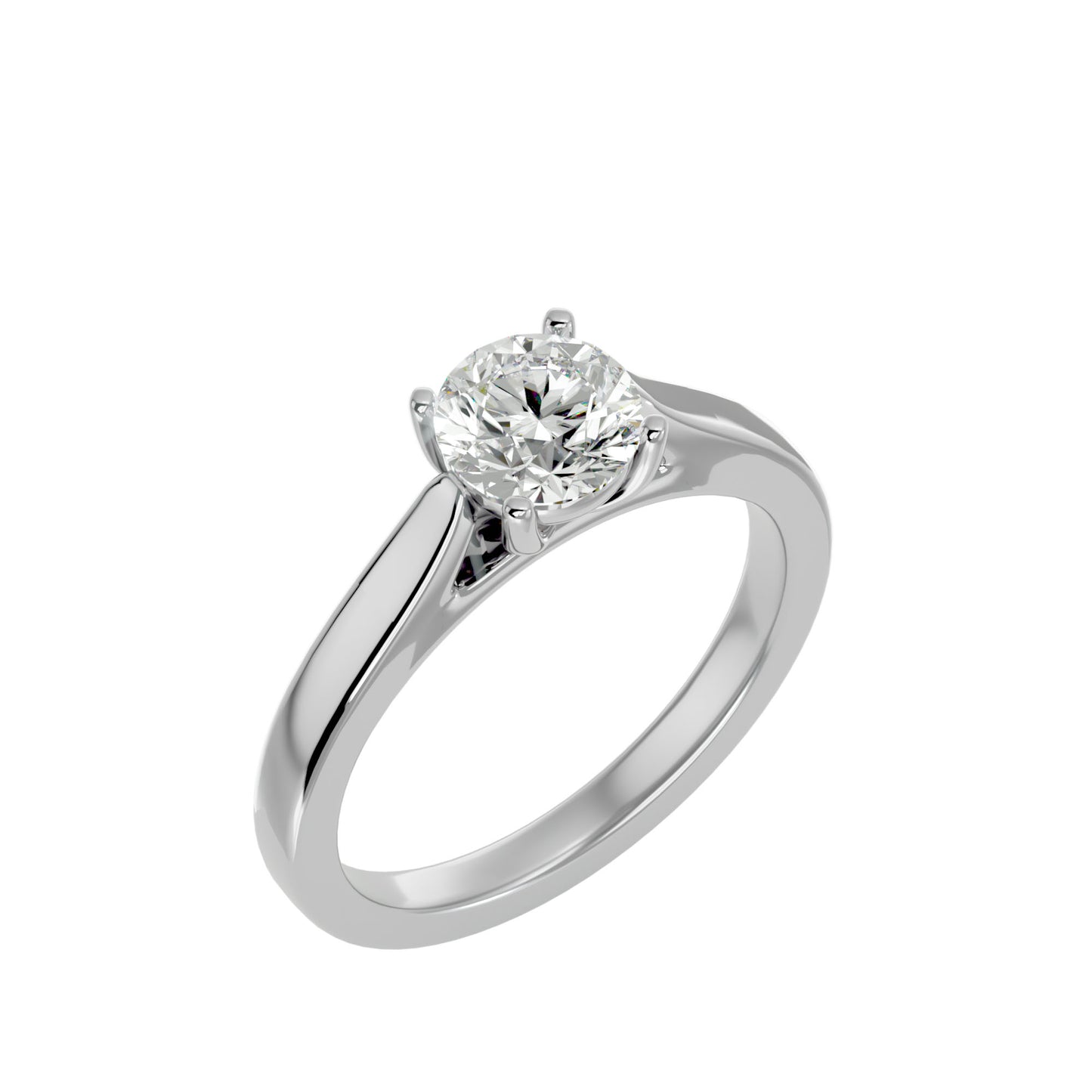 Timeless round diamond engagement ring