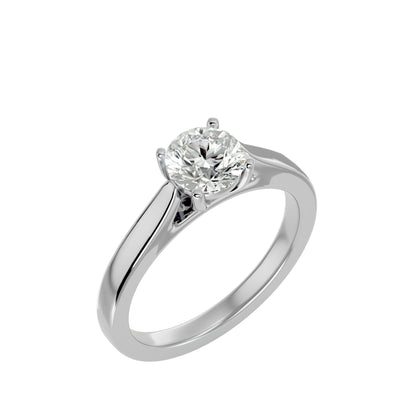Timeless round diamond engagement ring