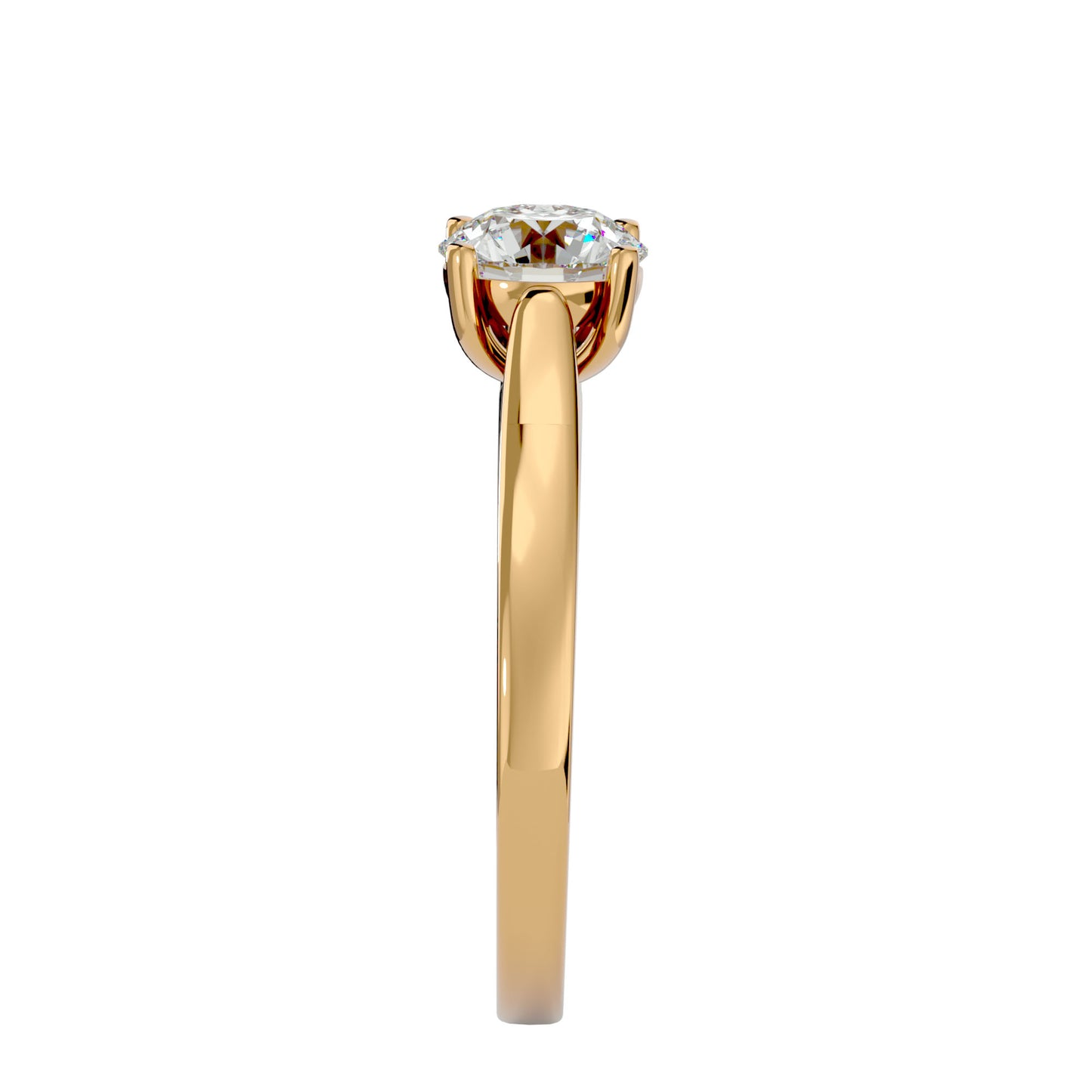 Timeless round diamond engagement ring