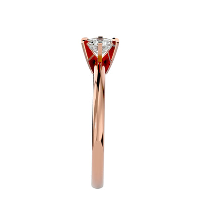 Six prong diamond engagement ring