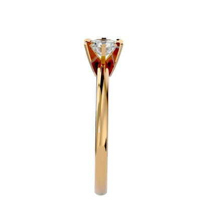 Six prong diamond engagement ring