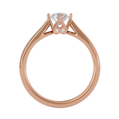 Embrace round diamond engagement ring